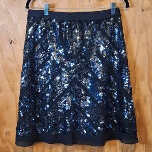 Club Monaco Skirt Women's Size 4 Sequined Occasion Wear Glam Party Going Out